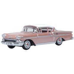 Chevrolet Impala Sport Coupe 1958 Cay Coral and White
