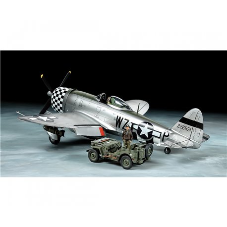 Republic P-47D Thunderbolté "Bubbletop" & 1/4-ton 4x4 Light Vehicle Set