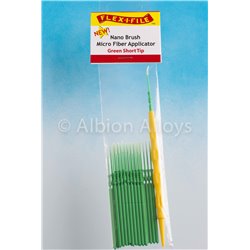 N934001 - Nano Brushes - 24 x Green Short Tip & 1 Applicator Handle