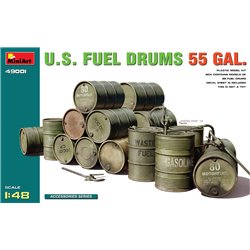 Miniart 1:48 - US Fuel Drums 55 Gal.
