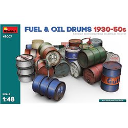 Miniart 1:48 - Fuel & Oil Drums 1930-50s