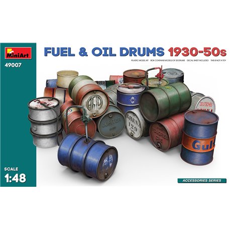 Miniart 1:48 - Fuel & Oil Drums 1930-50s