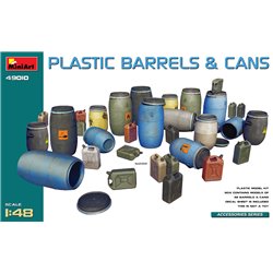 Miniart 1:48 - Plastic Barrels & Cans