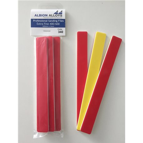 340 - Sanding Files 20mm - Extra Fine