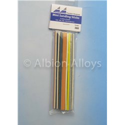 360 - Mini Sanding Sticks - 3 sticks of each 100, 180, 240, 320 & 400 Grit