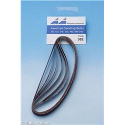 362 - Sanding Stick Refill Belts - Assorted Pack of 1 x 80, 120, 240, 320, 400 &