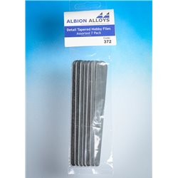 372 Detail Tapered Hobby Files - 7 Piece Selection Pack