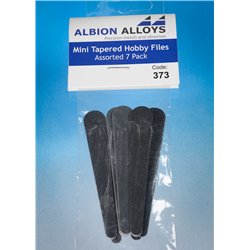 373 Mini Tapered Hobby Files - 7 Piece Selection Pack