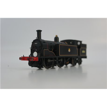Hornby R2504 Class M7 0-4-4T 30051 in BR Black with early emblem. Used. OO Gauge 