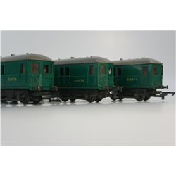 A Collection of Triang R156 SR Suburban Motor Coaches With Lights. OO Gauge USE