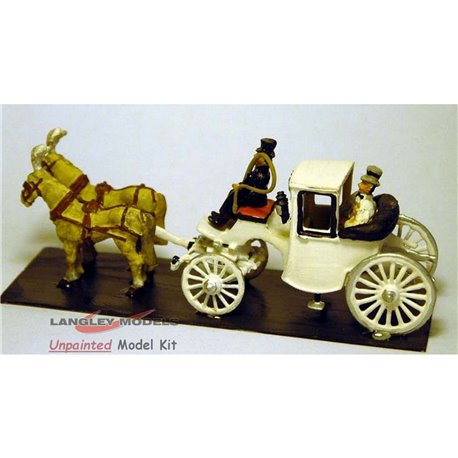 G8 Landulete- wedding carriage horse drawn Unpainted Kit OO Scale 1:76