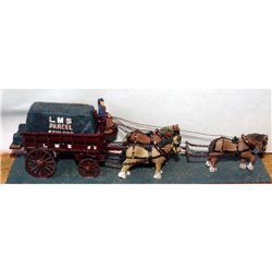 G5 3 horse Railway Delivery lorry (5 ton) Unpainted Kit OO Scale 1:76