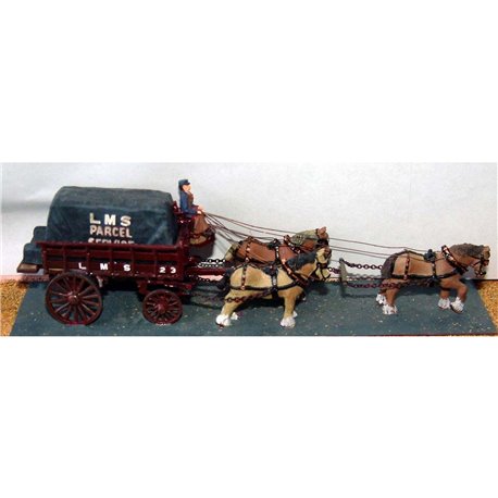 G5 3 horse Railway Delivery lorry (5 ton) Unpainted Kit OO Scale 1:76