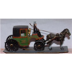 Brougham - single or twin horse Unpainted Kit OO Scale 1:76
