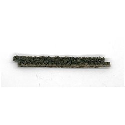 N gauge curved dry stone walling