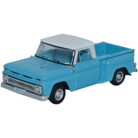 Chevrolet Stepside Pick Up 1965 Light Blue and White