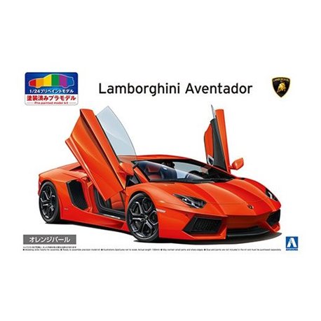 06201 Aoshima 1/24 Lamborghini Aventador '11 Orange Pearl