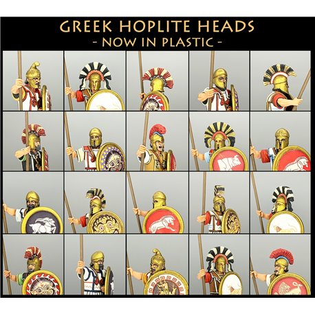 Greek Hoplite Heads x 56