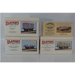 A Set of 4 O Gauge Wagons from Parside/Slater's in East Kent Railways /Private Liveries . Used. OO Gauge