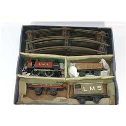 Hornby Meccano O Gauge Clockwork LMS Freight Set .Used. O Gauge