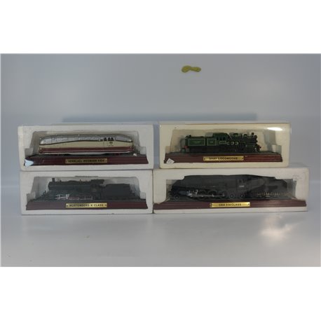 A collection of 4 static Display models of Continental Trains in TT Gauge.