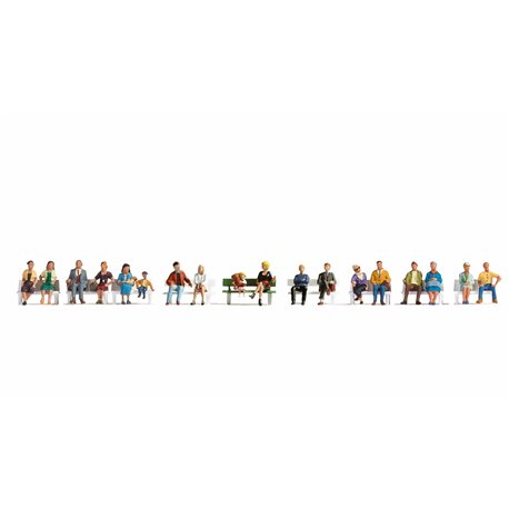 Sitting People XL Figure set (18)