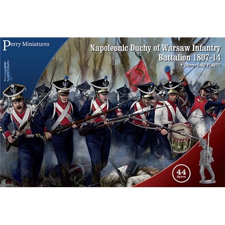 Napoleonic Duchy of Warsaw Infantry Battalion 1807-14 (44 fig.) - 1/56 scale