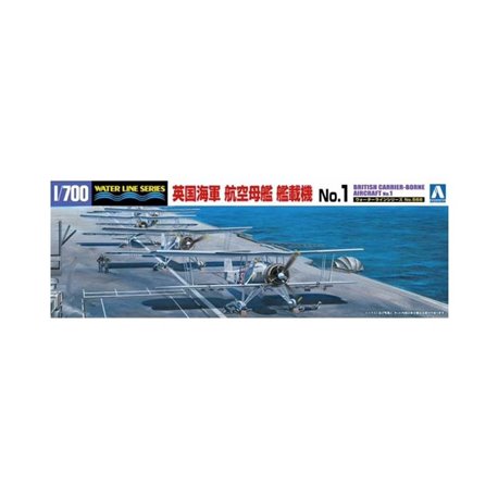 05942 Aoshima 1/700 BRITISH CARRIER-BORNE AIRCRAFT 8 x Fairey Swordfish Ai