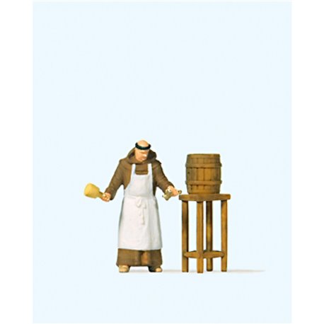 Friar Tapping Beer Figure