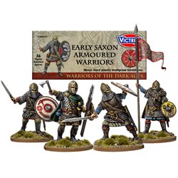 Early Saxon Armoured Warriors - 1/56 (28mm) Figures set (x36)