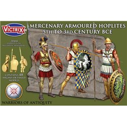 Mercenary Armoured Hoplites 5th to 3rd Century BCE - 1/56 (28mm) Figures set (x48)