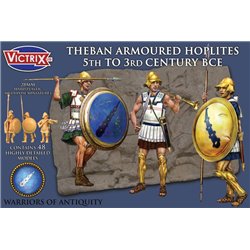 Theban Armoured Hoplites 5th to 3rd Century BCE - 1/56 (28mm) Figures set (x48)