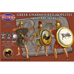 Greek Unarmoured Hoplites and archers - 1/56 (28mm) Figures set (x56)