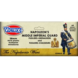 Napoleon's French Middle Imperial Guard - 1/56 (28mm) Figures set (x60)