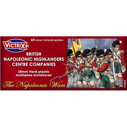 British Napoleonic Highlander Centre Companies - 1/56 (28mm) Figures set (x60)