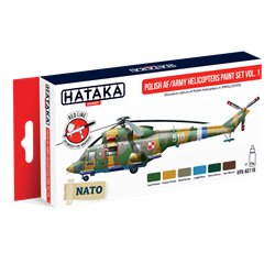 Polish AF / Army Helicopters paint set vol. 1