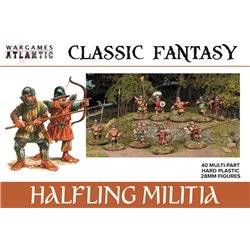 Halfling Militia - plastic 28mm figures kit (x40)