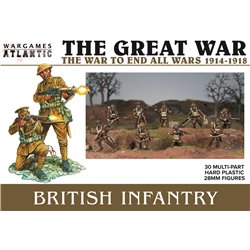 British Infantry (1916-1918) - plastic 28mm figures kit (x30)