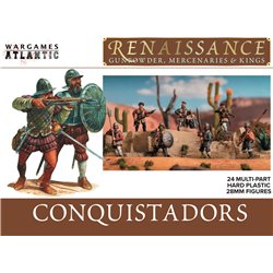 Conquistadors - plastic 28mm figures kit (x24)