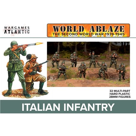 Italian Infantry - plastic 28mm figures kit (x32)