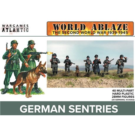 German Sentries - plastic 28mm figures kit (x40)