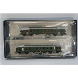 Liliput L350081 2 coach set - all seated - 'British Army in Germany'. Used. HO Gauge