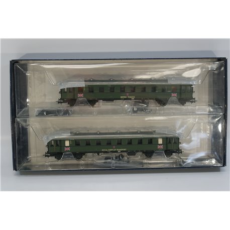 Liliput L350081 2 coach set - all seated - 'British Army in Germany'. Used. HO Gauge