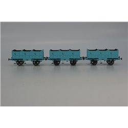 Hornby R40102 L&MR Third Class Open Carriage (3 Pack). Used. OO Gauge