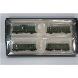Lilliput L 350013 4 X Four wheel coaches in DRG Livery. Used. HO Gauge