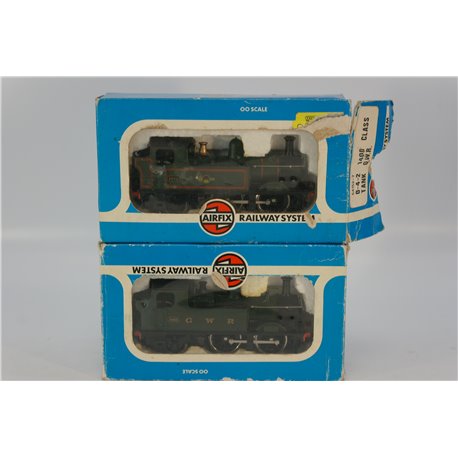 Airfix 0-4-2 1400 Class Tank Engine GWR x 2. Used. OO Gauge