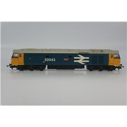Lima L205142-50043 Class 50 50043 'Eagle' in BR Large Logo blue. Used. OO Gauge