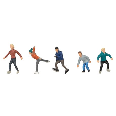 Ice Skaters (5) Figure Set