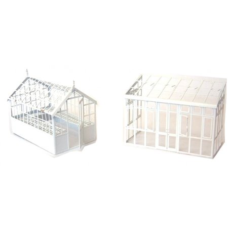 assorted Garden Greenhouses F155 Unpainted Kit OO Scale 1:76