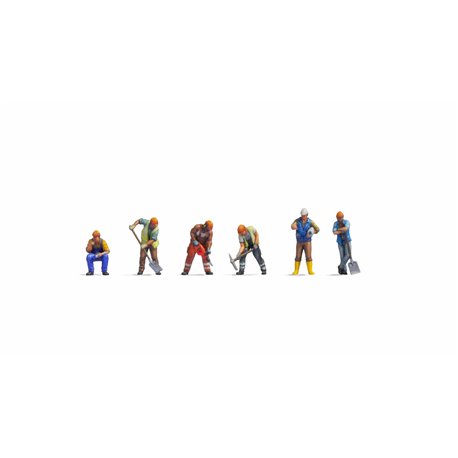 Construction Workers (6) Figure Set